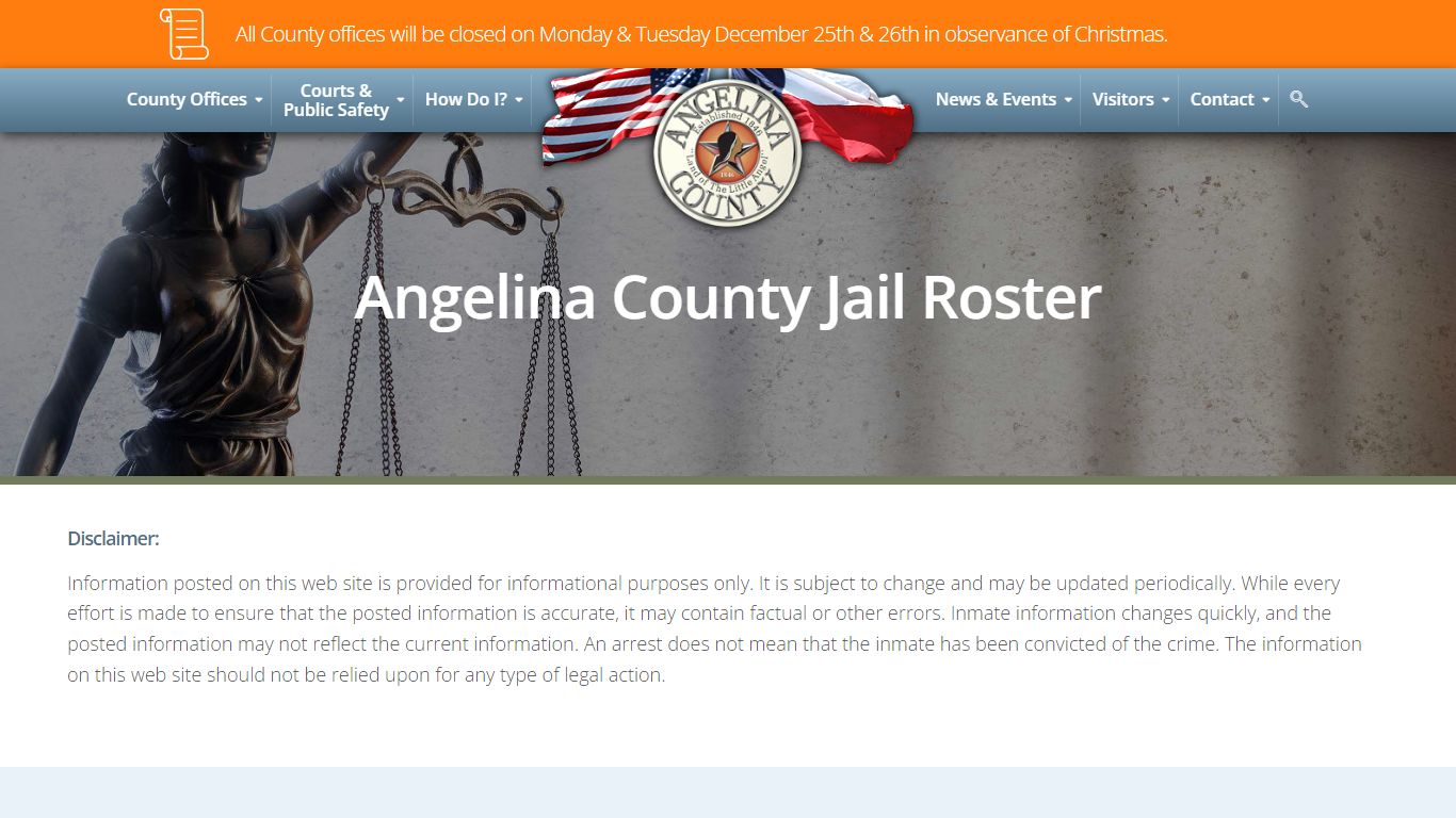 Jail Roster - Angelina County